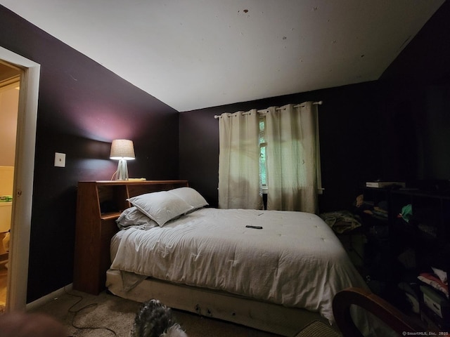 19 Outlook St, East Hartford, CT 06108 - bedroom with lofted ceiling and carpet flooring