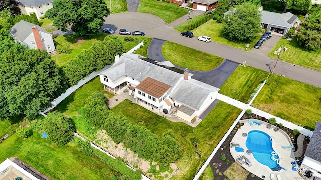 9 Marion Ct, North Haven, CT 06473 - drone / aerial view of a pool area