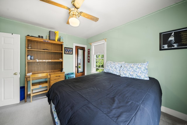 116 Grove St, Windsor Locks, CT 06096 - bedroom featuring carpet flooring, ceiling fan, and baseboards