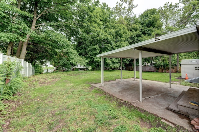 379 Belden Rd, Hamden, CT 06514 - view of yard featuring a patio and a carport