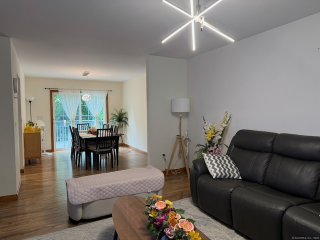 218 Fish Rock Rd, Southbury, CT 06488 - living room featuring wood finished floors and baseboards