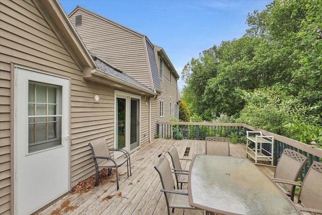 79 Carriage Dr E, Meriden, CT 06450 - view of wooden terrace