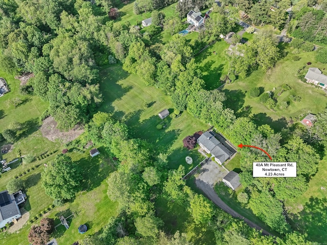 40A Mount Pleasant Rd, Newtown, CT 06470 - aerial view of property and surrounding area
