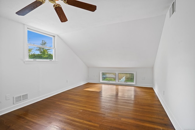 40A Mount Pleasant Rd, Newtown, CT 06470 - bonus room featuring healthy amount of natural light, wood finished floors, ceiling fan, vaulted ceiling, and baseboards