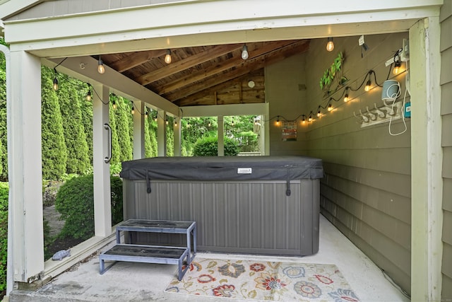 40A Mount Pleasant Rd, Newtown, CT 06470 - view of patio / terrace with a hot tub