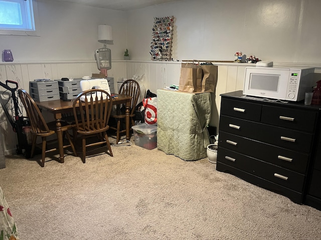 24 Westview St, Hamden, CT 06514 - dining space with wainscoting and carpet floors