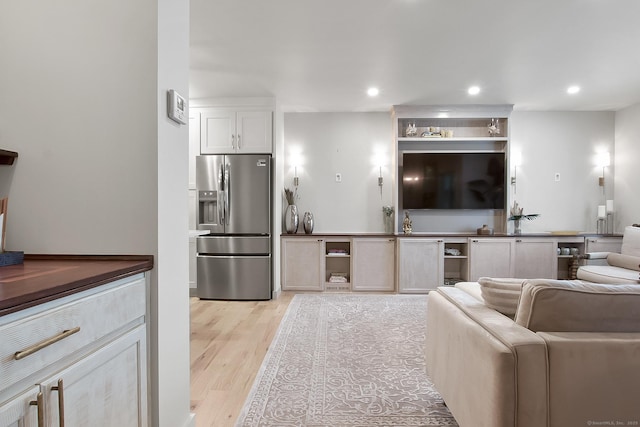 1 Howard Ave Unit C2, Norwalk, CT 06855 - living room with light wood-type flooring and recessed lighting