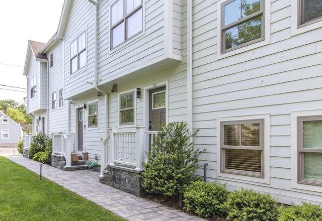 1 Howard Ave Unit C2, Norwalk, CT 06855 - property entrance featuring a lawn