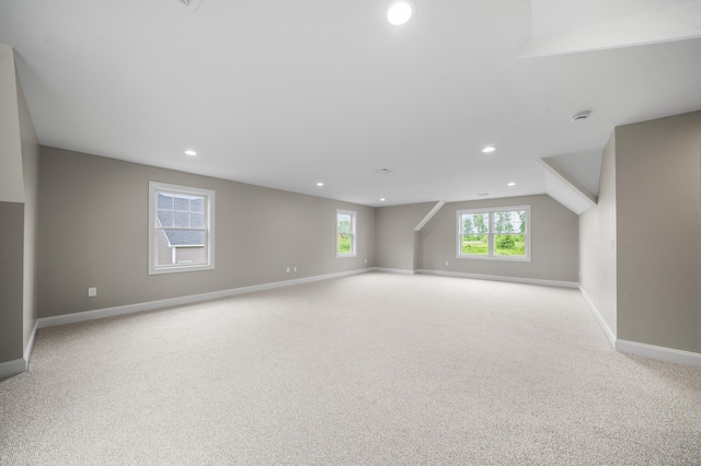 14 Fiddlehead Pl, Suffield, CT 06078 - additional living space with carpet flooring, baseboards, and recessed lighting