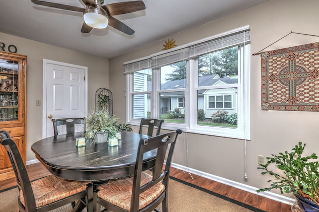 20 Canterbury Rd Unit 20, Hamden, CT 06514 - dining room with wood finished floors, ceiling fan, and plenty of natural light