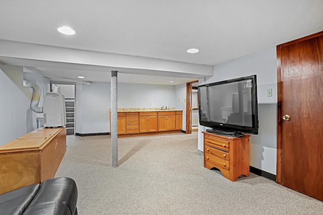 355 Farmington Ave, Bristol, CT 06010 - living room with baseboards and recessed lighting