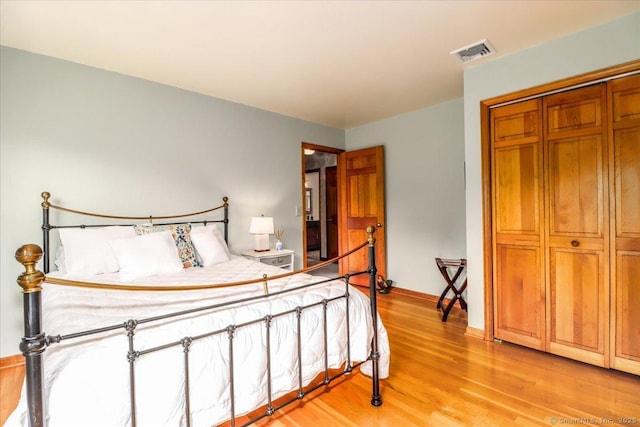 10 Hundred Acres Rd, Newtown, CT 06470 - bedroom with light wood-type flooring and a closet