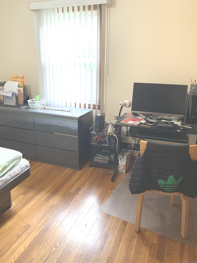 9 Hillcrest Ave, Ledyard, CT 06339 - bedroom with wood finished floors and a desk