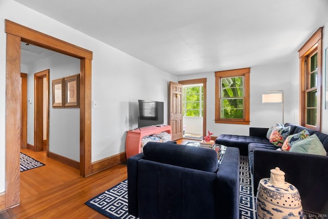 145 Main St, Essex, CT 06442 - living room with light wood-type flooring and baseboards