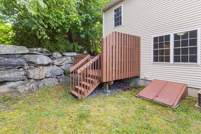 25 Briar Ln Unit 25, Norwich, CT 06360 - view of grassy yard featuring stairs