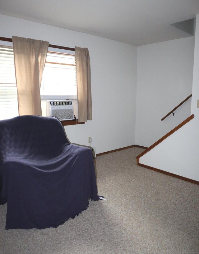 155 Jackson St, Ansonia, CT 06401 - living area featuring carpet floors and baseboards