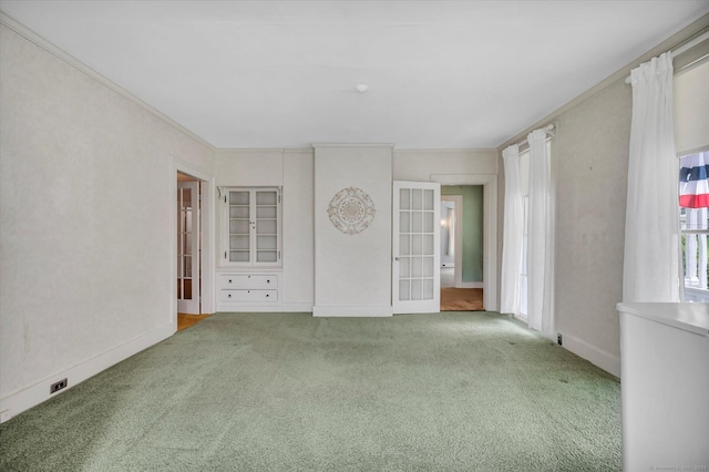 44 Maple Ave, Canton, CT 06019 - carpeted spare room featuring french doors and baseboards