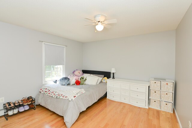 39 Warner St, Bristol, CT 06010 - bedroom featuring light wood-type flooring and ceiling fan