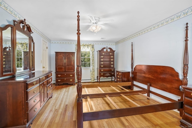 27 Kitcher Ct, Trumbull, CT 06611 - bedroom featuring a baseboard radiator, light wood finished floors, and baseboard heating