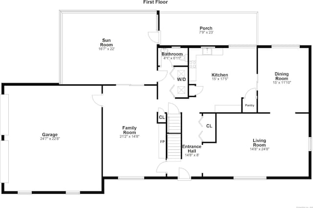 27 Kitcher Ct, Trumbull, CT 06611 - home floor plan