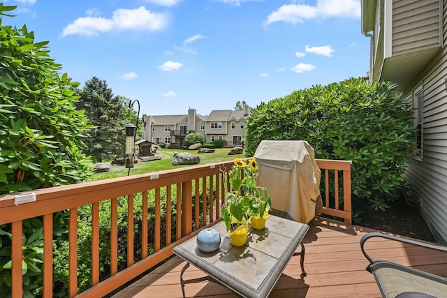 156 Governor Trumbull Way Unit 156, Trumbull, CT 06611 - wooden terrace with a residential view and a grill