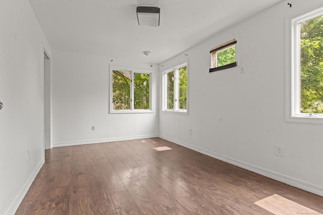 231 Broad St, Norwich, CT 06360 - empty room featuring healthy amount of natural light, wood-type flooring, and baseboards