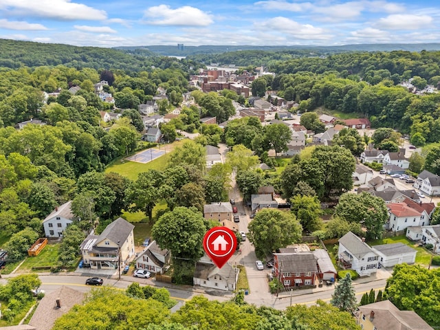 231 Broad St, Norwich, CT 06360 - aerial perspective of suburban area featuring a forest