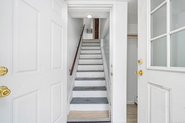 74 Mill St, Middletown, CT 06457 - stairway with baseboards