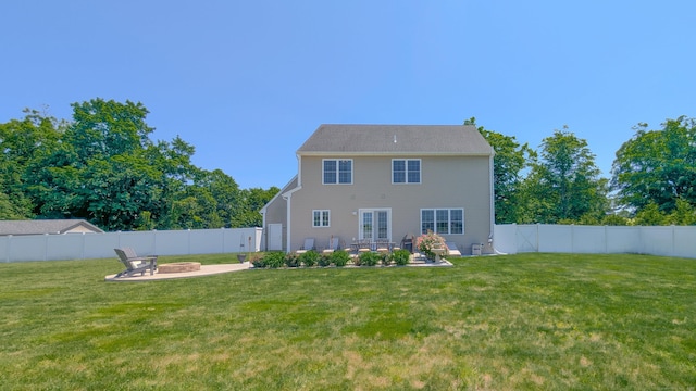 753 N Farms Rd, Wallingford, CT 06492 - rear view of property featuring an outdoor fire pit and a patio