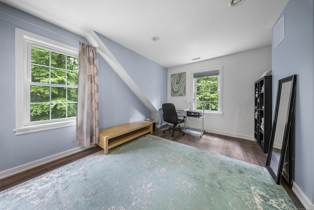 108 Hamburg Rd, Lyme, CT 06371 - office area featuring wood finished floors and baseboards