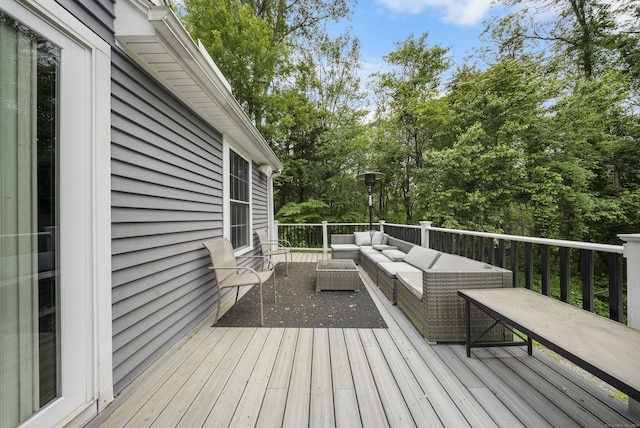 108 Hamburg Rd, Lyme, CT 06371 - wooden terrace with outdoor lounge area