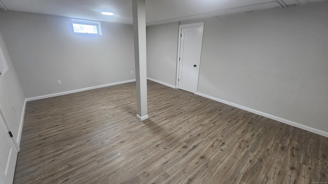 3 Norwood Ave, New London, CT 06320 - basement with wood finished floors and baseboards