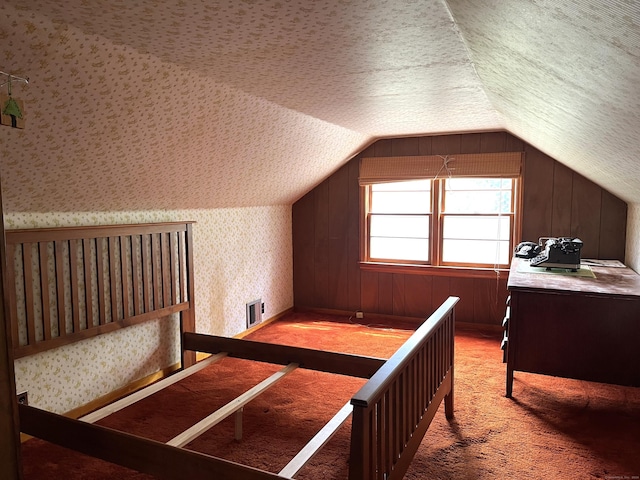 47 Devaux Rd, Torrington, CT 06790 - bonus room featuring light colored carpet, vaulted ceiling, and wallpapered walls