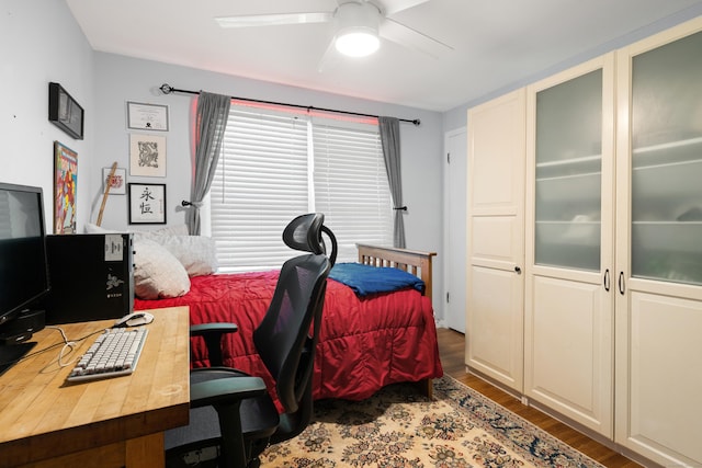 75 Skyview Dr, Trumbull, CT 06611 - home office featuring wood finished floors and a ceiling fan