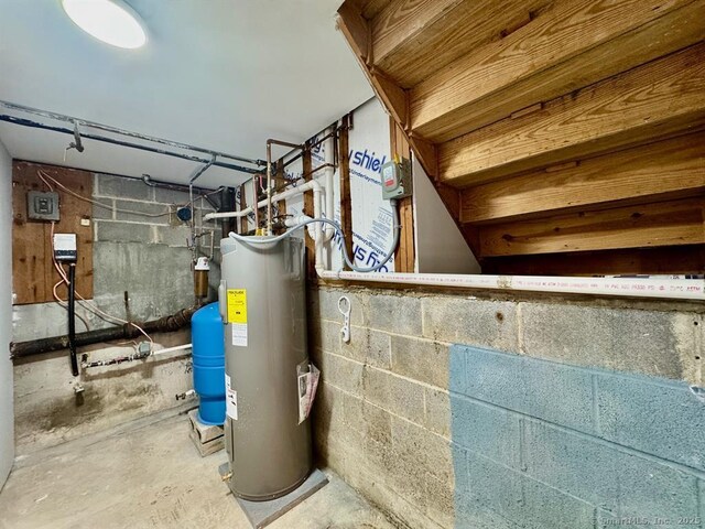 687 Sprout Brook Rd, Putnam Valley, NY 10579 - utility room featuring electric water heater