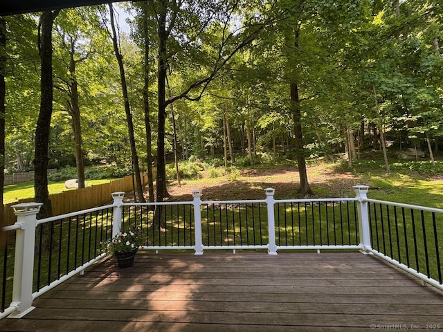 687 Sprout Brook Rd, Putnam Valley, NY 10579 - wooden terrace featuring a lawn