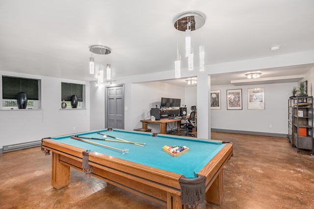 14 Old Bridge Rd W, New Fairfield, CT 06812 - game room featuring concrete floors and pool table
