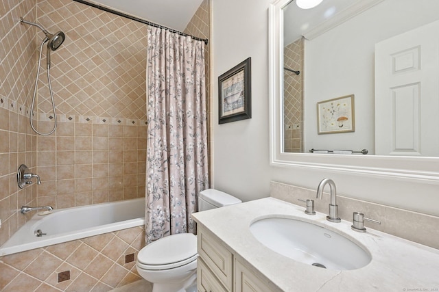 43 Harold St Unit B, Greenwich, CT 06807 - full bathroom featuring tiled shower / bath combo, toilet, and vanity