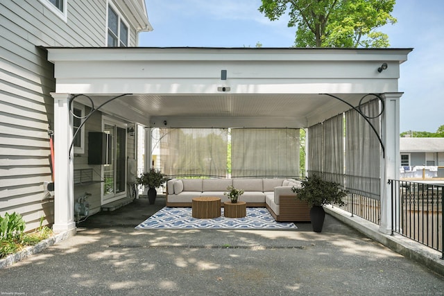 43 Harold St Unit B, Greenwich, CT 06807 - view of patio / terrace featuring an outdoor living space