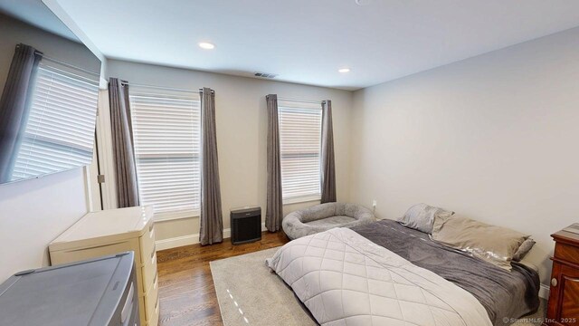 435 Maple Ave, Cheshire, CT 06410 - bedroom with wood finished floors and recessed lighting