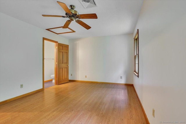 10 Crown Rdg Unit 10, Newington, CT 06111 - unfurnished room with light wood-style flooring, baseboards, and ceiling fan