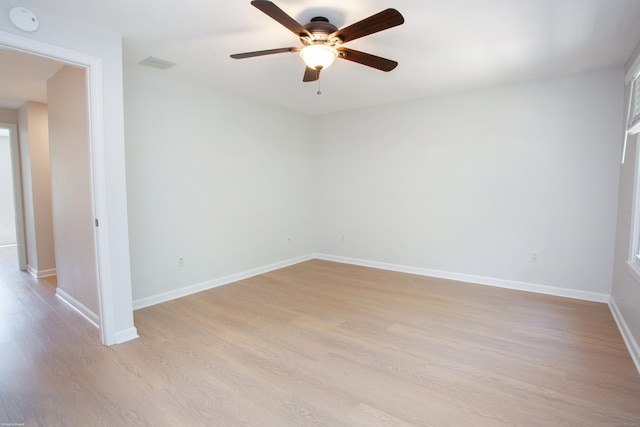 14 Hubbard Run Dr Unit 14, Glastonbury, CT 06033 - unfurnished room featuring ceiling fan, light wood-type flooring, a smoke detector, and baseboards