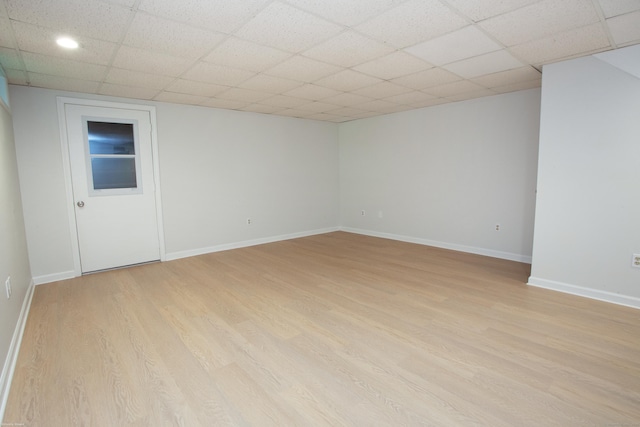 14 Hubbard Run Dr Unit 14, Glastonbury, CT 06033 - empty room featuring light wood finished floors, a paneled ceiling, baseboards, and recessed lighting