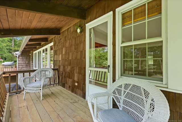 58 Lantern Ridge Rd, New Canaan, CT 06840 - view of wooden terrace