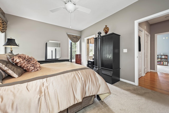 136 Thistle Pond Dr Unit 136, Bloomfield, CT 06002 - bedroom featuring carpet floors, baseboards, and a ceiling fan