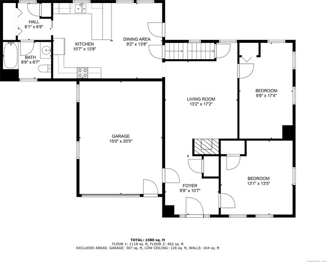 407 Monson Rd, Wilbraham, MA 01095 - view of property floor plan