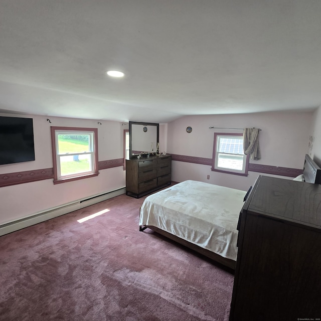 240 Mountain Spring Rd, Tolland, CT 06084 - bedroom with multiple windows, baseboard heating, and carpet floors