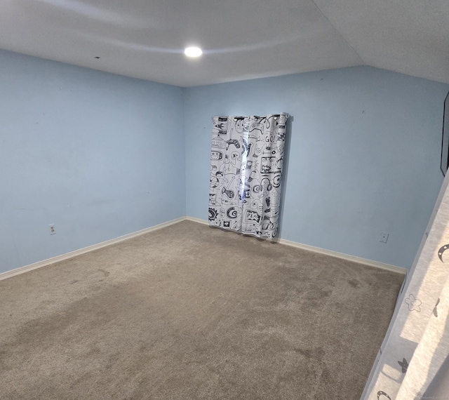 240 Mountain Spring Rd, Tolland, CT 06084 - carpeted empty room with lofted ceiling