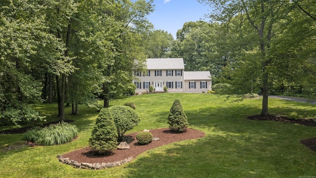 8 Stone Gate Dr, Newtown, CT 06482 - view of front of home with a front yard