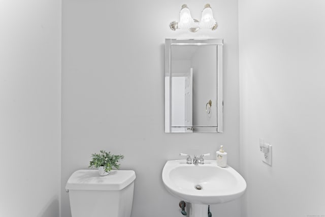 8 Stone Gate Dr, Newtown, CT 06482 - half bath featuring a sink and toilet
